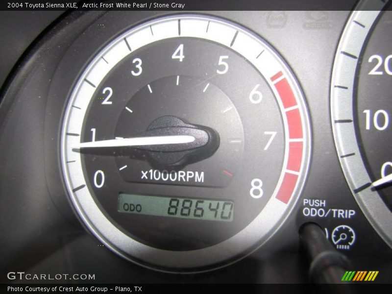Arctic Frost White Pearl / Stone Gray 2004 Toyota Sienna XLE