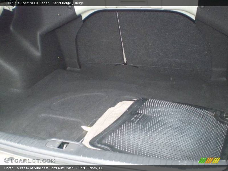 Sand Beige / Beige 2007 Kia Spectra EX Sedan