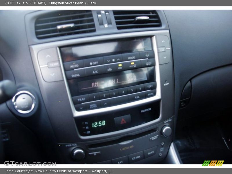 Tungsten Silver Pearl / Black 2010 Lexus IS 250 AWD