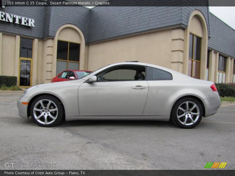 Desert Platinum Metallic / Graphite 2003 Infiniti G 35 Coupe