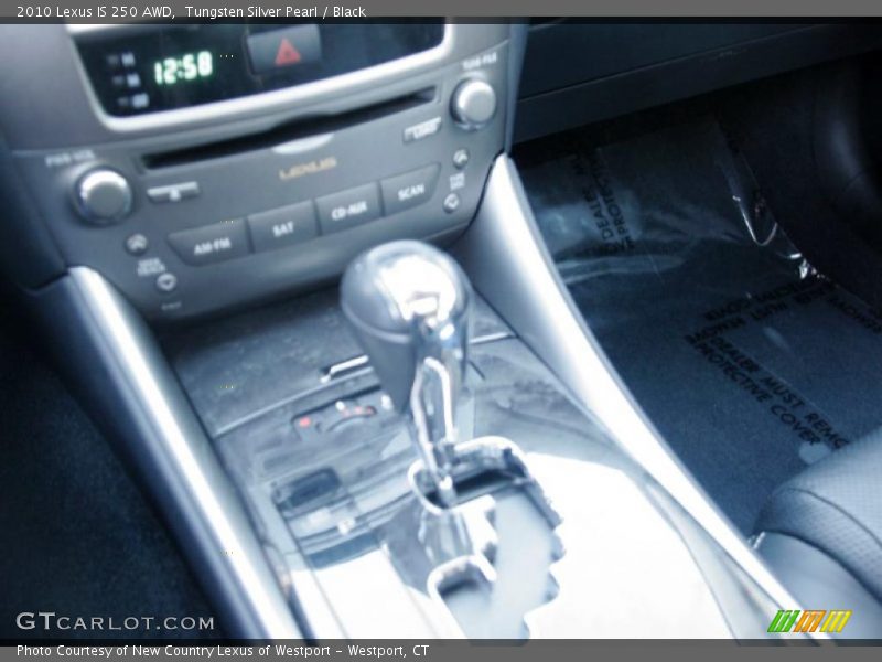 Tungsten Silver Pearl / Black 2010 Lexus IS 250 AWD
