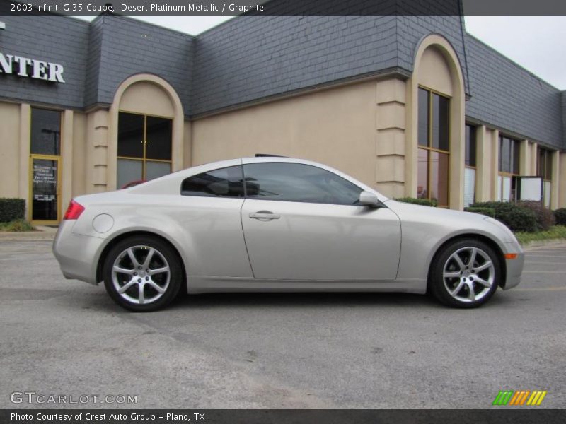 Desert Platinum Metallic / Graphite 2003 Infiniti G 35 Coupe