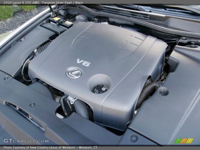 Tungsten Silver Pearl / Black 2010 Lexus IS 250 AWD