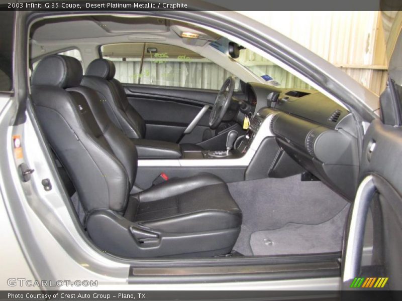 Desert Platinum Metallic / Graphite 2003 Infiniti G 35 Coupe