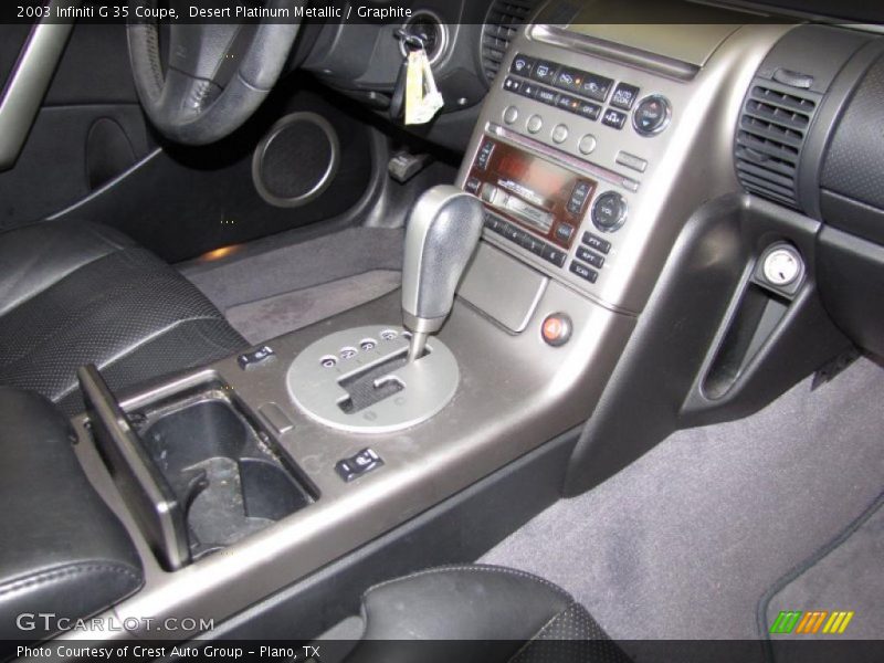 Desert Platinum Metallic / Graphite 2003 Infiniti G 35 Coupe