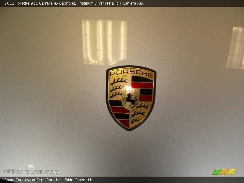 Platinum Silver Metallic / Carrera Red 2011 Porsche 911 Carrera 4S Cabriolet