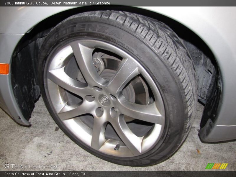 Desert Platinum Metallic / Graphite 2003 Infiniti G 35 Coupe