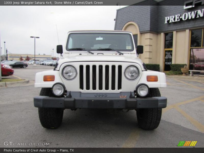 Stone White / Camel/Dark Green 1999 Jeep Wrangler Sahara 4x4