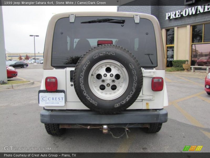 Stone White / Camel/Dark Green 1999 Jeep Wrangler Sahara 4x4