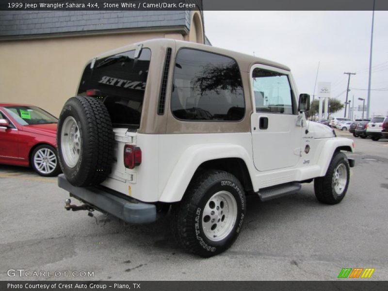 Stone White / Camel/Dark Green 1999 Jeep Wrangler Sahara 4x4