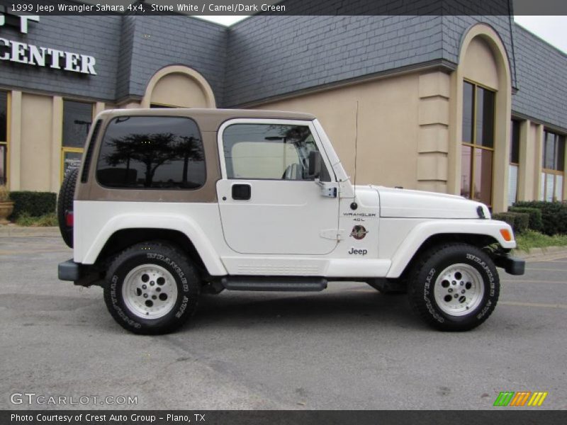 Stone White / Camel/Dark Green 1999 Jeep Wrangler Sahara 4x4
