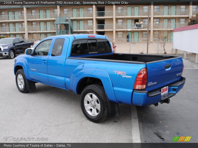 Speedway Blue / Graphite Gray 2008 Toyota Tacoma V6 PreRunner TRD Access Cab