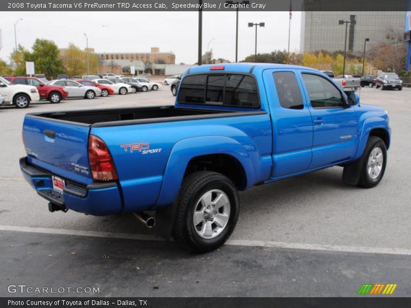 Speedway Blue / Graphite Gray 2008 Toyota Tacoma V6 PreRunner TRD Access Cab