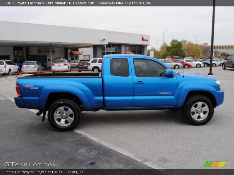 Speedway Blue / Graphite Gray 2008 Toyota Tacoma V6 PreRunner TRD Access Cab