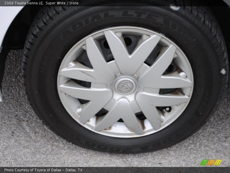 Super White / Stone 2009 Toyota Sienna LE