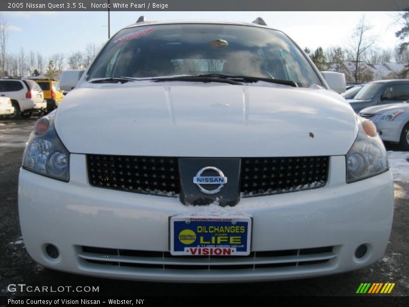 Nordic White Pearl / Beige 2005 Nissan Quest 3.5 SL