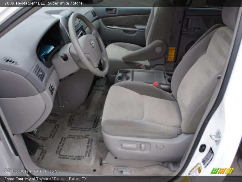 Super White / Stone 2009 Toyota Sienna LE