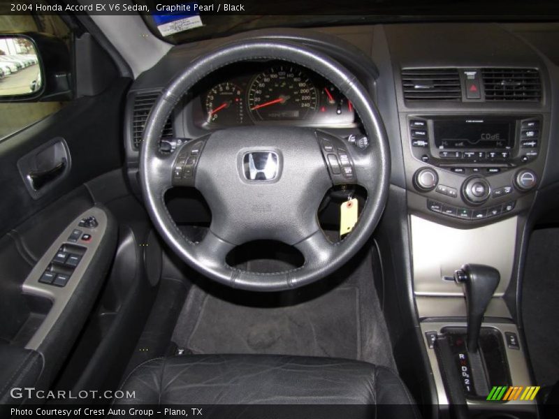 Graphite Pearl / Black 2004 Honda Accord EX V6 Sedan