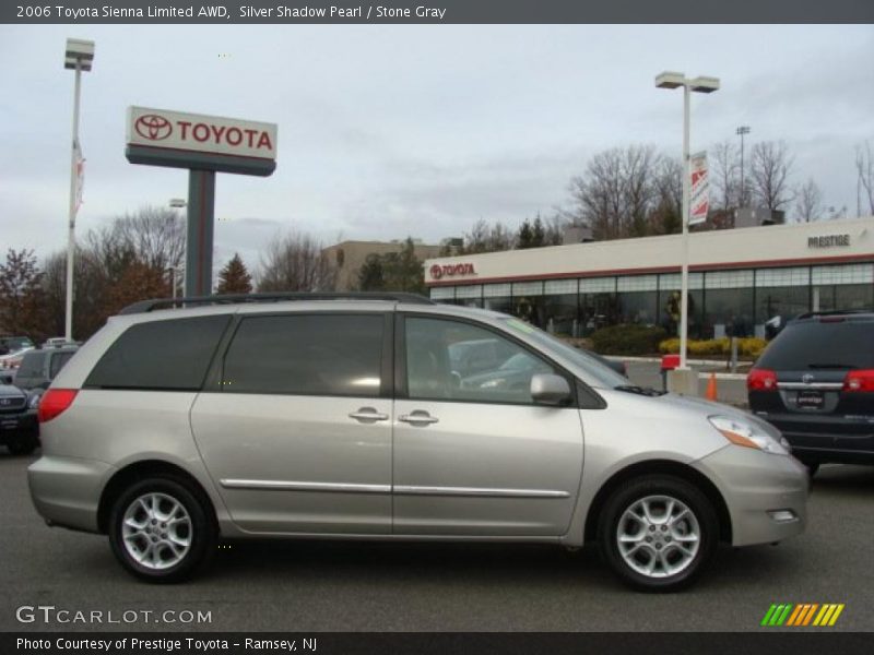 Silver Shadow Pearl / Stone Gray 2006 Toyota Sienna Limited AWD