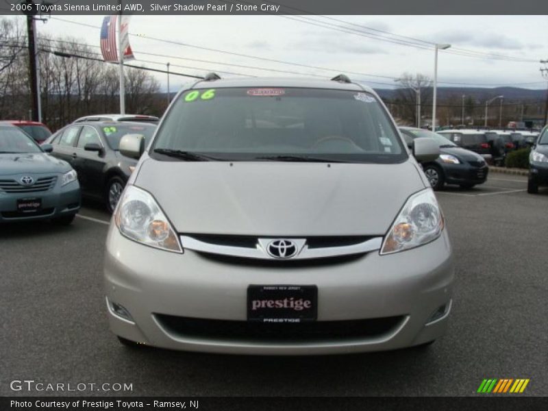 Silver Shadow Pearl / Stone Gray 2006 Toyota Sienna Limited AWD