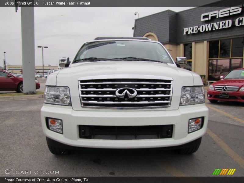 Tuscan White Pearl / Wheat 2009 Infiniti QX 56