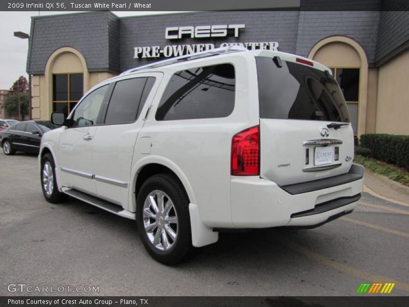 Tuscan White Pearl / Wheat 2009 Infiniti QX 56