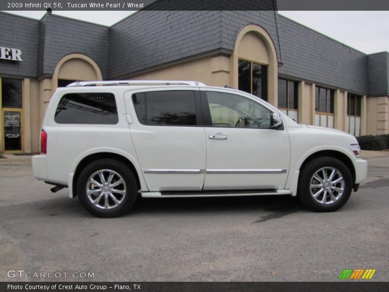 Tuscan White Pearl / Wheat 2009 Infiniti QX 56