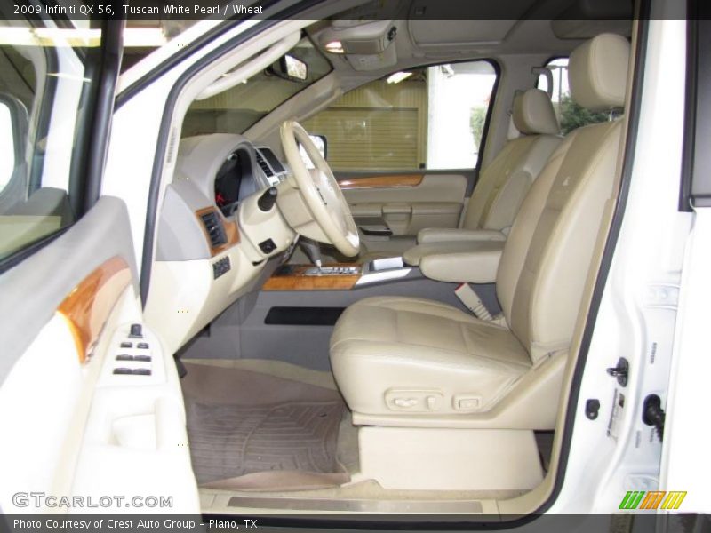 Tuscan White Pearl / Wheat 2009 Infiniti QX 56