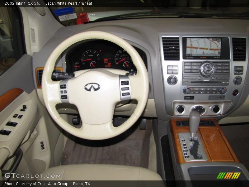 Tuscan White Pearl / Wheat 2009 Infiniti QX 56