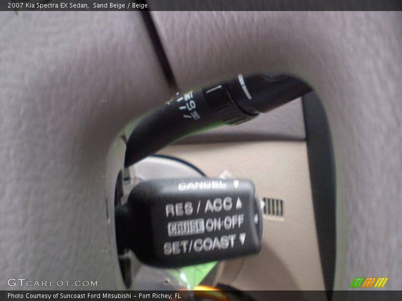 Sand Beige / Beige 2007 Kia Spectra EX Sedan