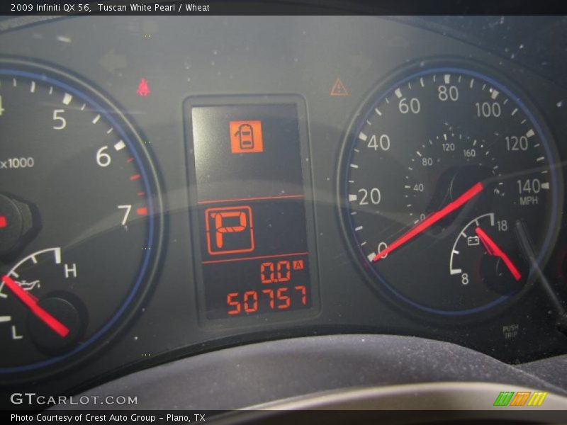 Tuscan White Pearl / Wheat 2009 Infiniti QX 56