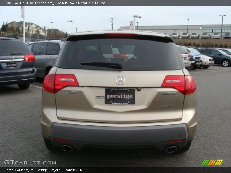 Desert Rock Metallic / Taupe 2007 Acura MDX Technology