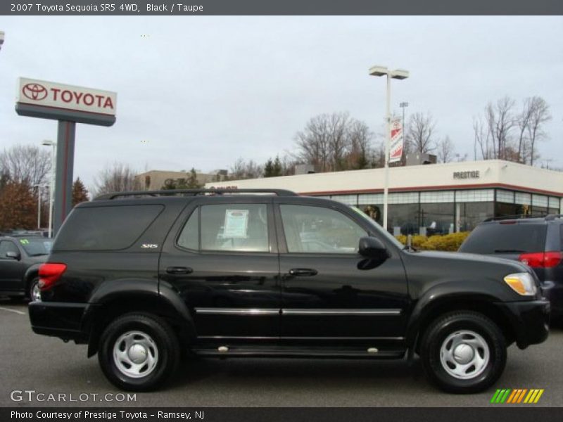 Black / Taupe 2007 Toyota Sequoia SR5 4WD