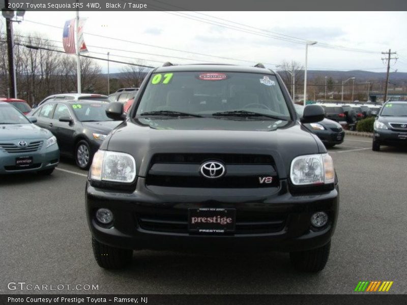 Black / Taupe 2007 Toyota Sequoia SR5 4WD