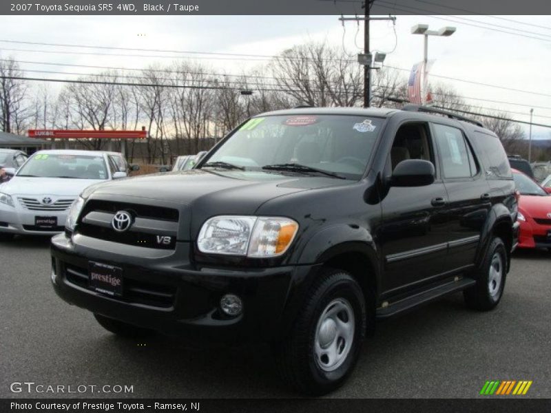 Black / Taupe 2007 Toyota Sequoia SR5 4WD