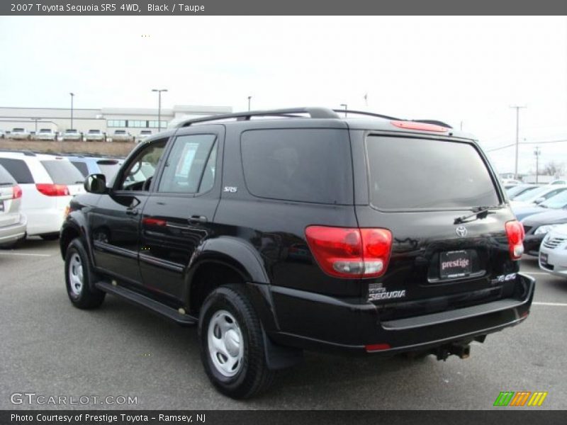 Black / Taupe 2007 Toyota Sequoia SR5 4WD