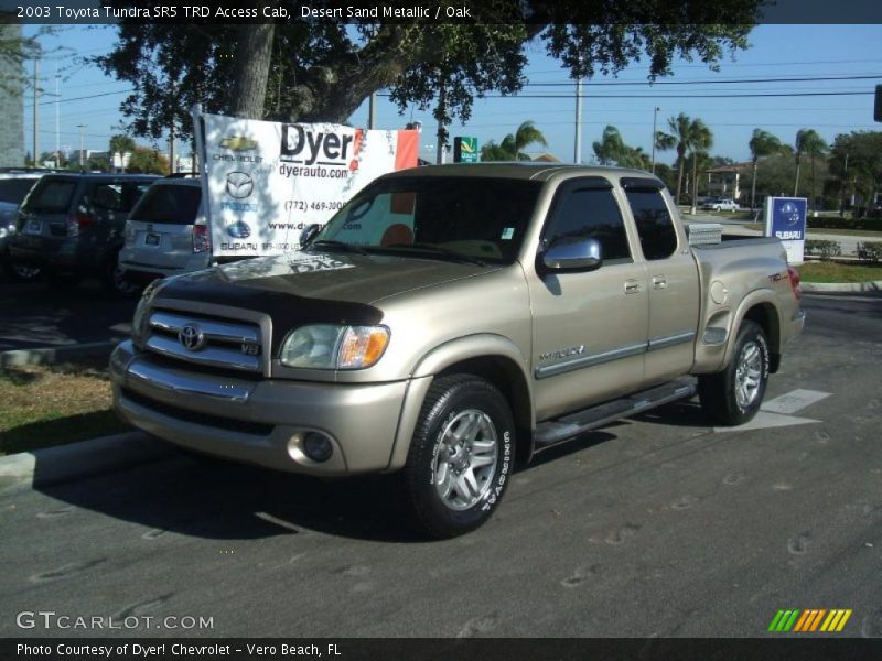 Desert Sand Metallic / Oak 2003 Toyota Tundra SR5 TRD Access Cab