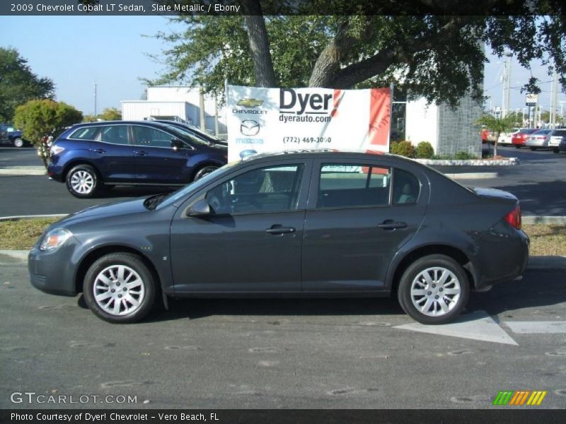 Slate Metallic / Ebony 2009 Chevrolet Cobalt LT Sedan