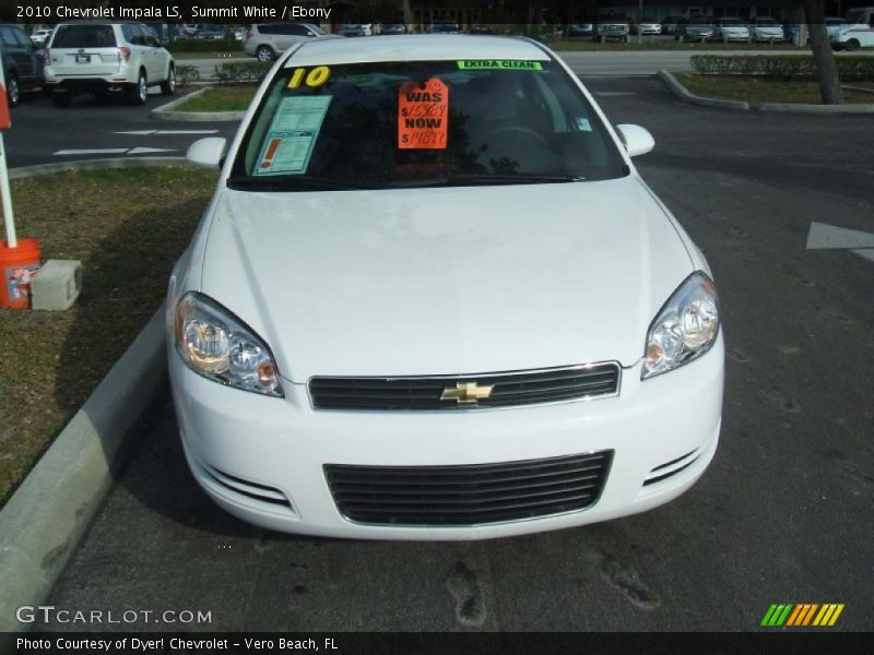Summit White / Ebony 2010 Chevrolet Impala LS