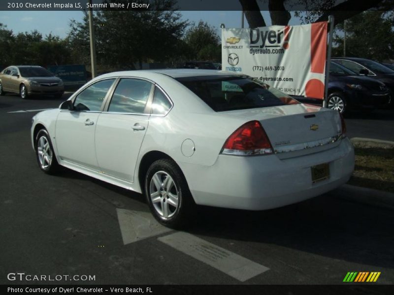 Summit White / Ebony 2010 Chevrolet Impala LS
