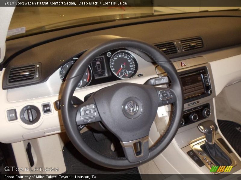 Deep Black / Cornsilk Beige 2010 Volkswagen Passat Komfort Sedan
