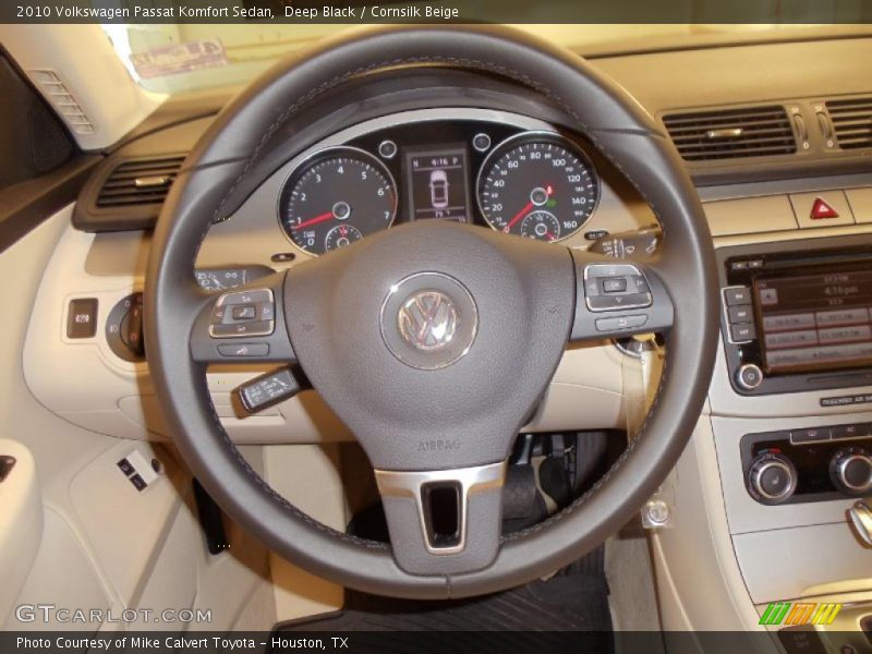 Deep Black / Cornsilk Beige 2010 Volkswagen Passat Komfort Sedan