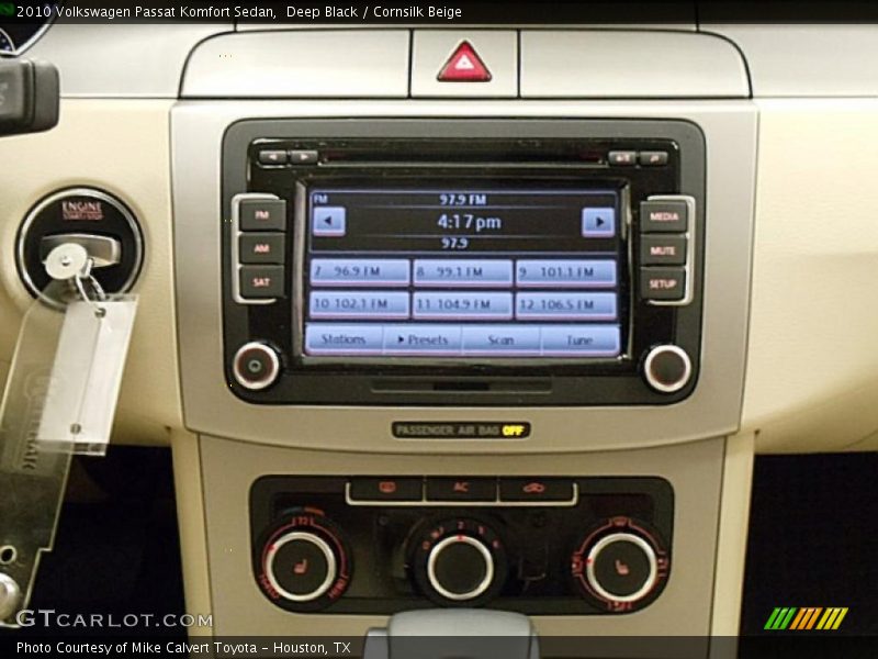 Deep Black / Cornsilk Beige 2010 Volkswagen Passat Komfort Sedan