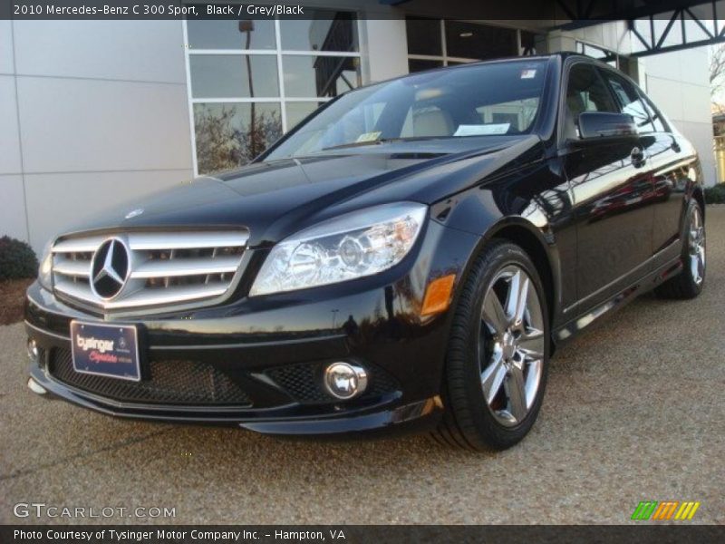 Black / Grey/Black 2010 Mercedes-Benz C 300 Sport