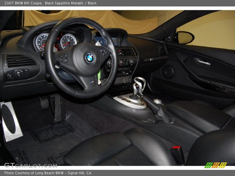 Black Sapphire Metallic / Black 2007 BMW M6 Coupe