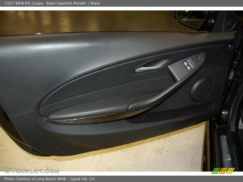 Black Sapphire Metallic / Black 2007 BMW M6 Coupe
