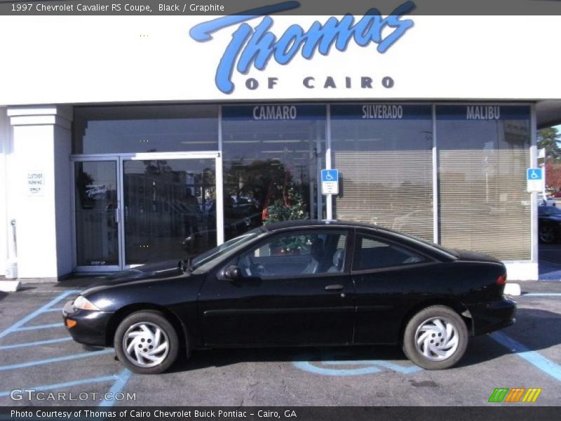 Black / Graphite 1997 Chevrolet Cavalier RS Coupe