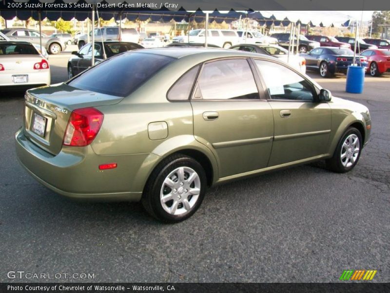 Desert Green Metallic / Gray 2005 Suzuki Forenza S Sedan