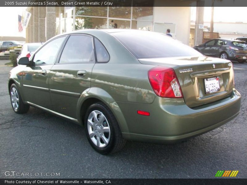 Desert Green Metallic / Gray 2005 Suzuki Forenza S Sedan