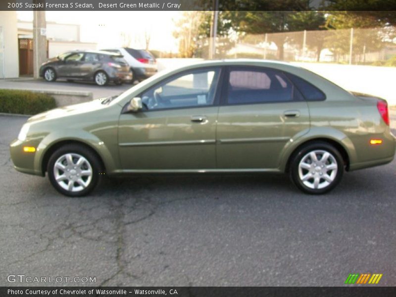 Desert Green Metallic / Gray 2005 Suzuki Forenza S Sedan